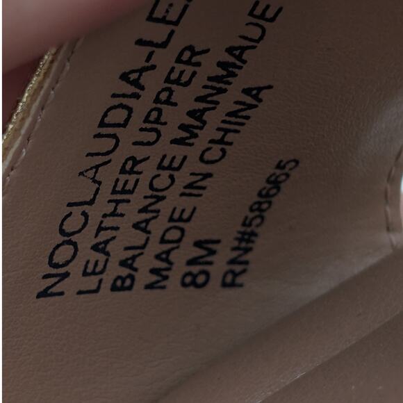 Nordstrom Claudia Platform Sandal Ankle Strap Women's Gold Size US8M EU39 - Picture 11 of 13